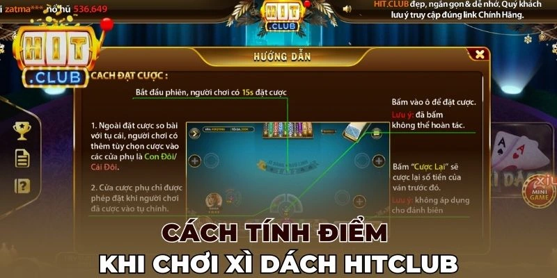 Cách tính điểm khi chơi xì dách Hitclub