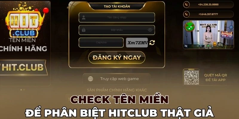 Check tên miền để phân biệt website Hitclub thật giả