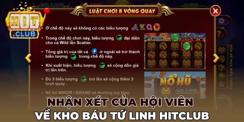 Nhận xét của hội viên về Kho báu tứ linh Hitclub